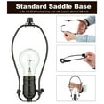 thumbnail image 4 of Pack of 2 Multifuntional Lamp Harp Set Standard Saddles Part Lighting Hardware Component Suitable for 8Inch Shades, 4 of 9