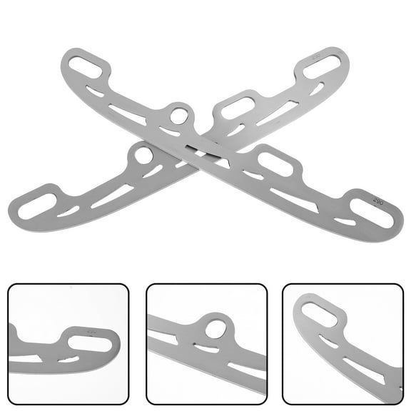 POPETPOP Skating Supply Ice Skating Guards Silver 1 Pair