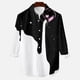 thumbnail image 5 of Camisa de manga larga para hombre, blusa con cuello vuelto, botones informales, cárdigan con estampado sin posicionamiento, camisa tipo cárdigan Odeerbi ODB-2, 5 of 6