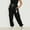Black, variant on Women's Sweatpants Up to 35% off!Wide Leg High Waist Loose Flare Sweatpants Fashion Fitness Sports Loose Elastic Waist Long Sweatpants Drawstring Sports Joggers Solid Color