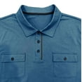 thumbnail image 4 of Short Sleeve Shirts for Men Casual Moisture Wicking Golf T Shirt Slim Fit Basic Tee Tops with Pocket Blue XL, 4 of 5