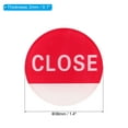 thumbnail image 2 of Uxcell Open/Close Sticker Acrylic Self Stick Round Label Blue/Red 6 Pack, 2 of 5