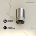 thumbnail image 2 of Lumiere 2-Spray Patterns 2.5 GPM Wall Mount Fixed Shower Head in Brushed Nickel, 2 of 8