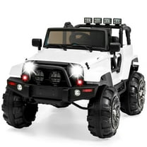 Best Choice Products 12V Kids Ride On Truck Car w/ Remote Control, Spring Suspension, Bluetooth, LED Lights - White