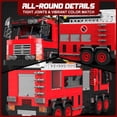 thumbnail image 4 of adder Fire Truck Building Set – 725+PCS STEM Toys for Kids & Adults, 24094 City Firetruck Building Bricks with Movable Ladder, 4 of 5
