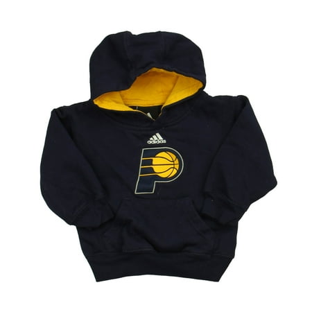 

Pre-owned Adidas Girls Navy | Yellow Indiana Pacers Hoodie size: 2T