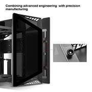 silverstone technology ld03b-af airflow version mini-itx case four side tempered glass panels pre-installed 2 x 120mm fans usb type-c x 1 sst-ld03b-af