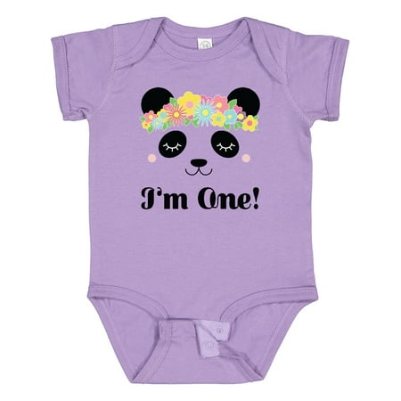 

Inktastic First Birthday Panda 1 Year Old Girl Gift Baby Girl Bodysuit