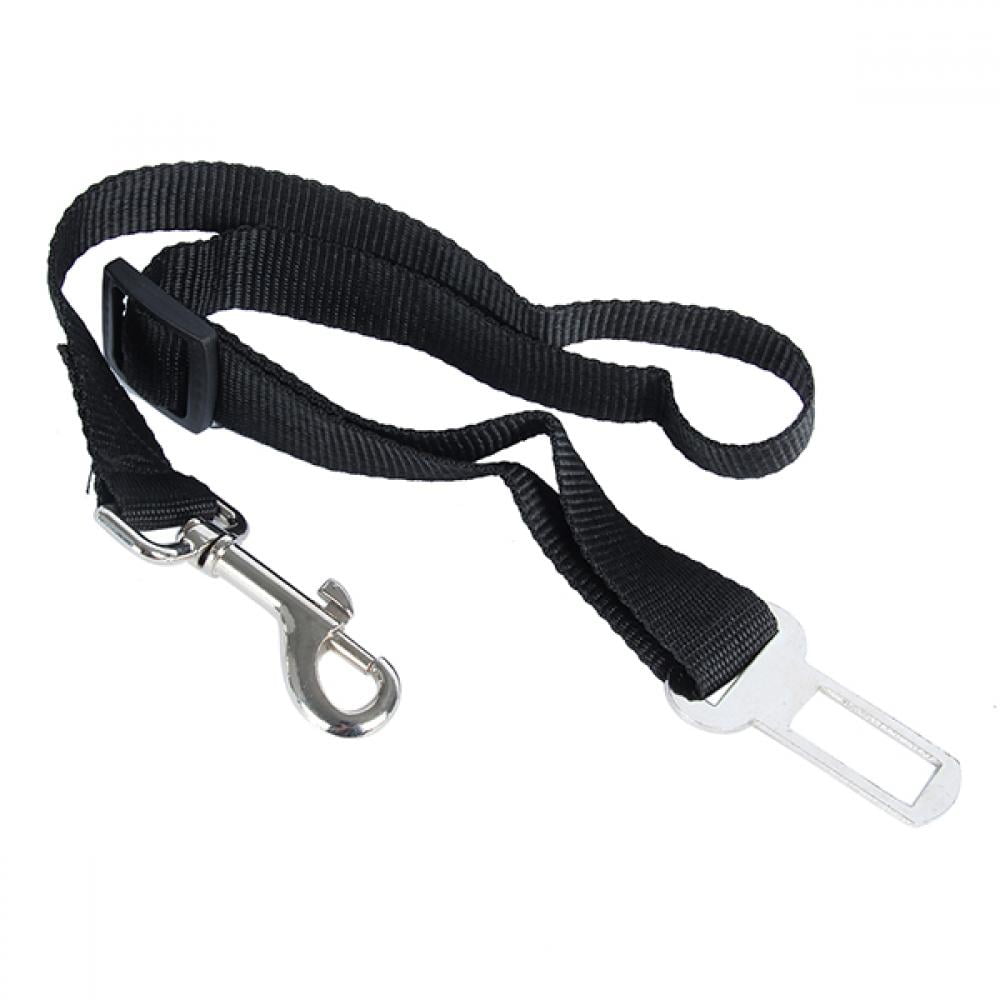 Pet Dog Safety Car Seat Belt Harness Leash Travel Lead 2PCS Adjustable Black 
