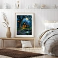 thumbnail image 6 of Diamond Art Kit for Adults, Fairy Tale Cabin Night Scene Diamond Painting for Adults Beginners, DIY Diamond Art Painting Kits, 5D Diamond Painting Crafts for Home Decor 12x16 Frameless, 6 of 7