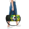 thumbnail image 6 of Soccer Small Round Sport Duffel Bag, 17" Shoulder Airport Travel Bag, Men Women Weekender Overnight Sleepover Carry-On Personalized Tote Pouch, 6 of 8