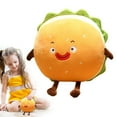 thumbnail image 2 of BJBSJSZ Hamburger Plush Toy - Hamburger Stuffed Toys - Cute Food Plush Pillow - Room Decor Holiday Birthday for Kids Boys Girls, 2 of 5
