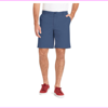 IZOD Men's Stretch Flat Front Chino Short Cotton-Polyester Federal Blue 32W