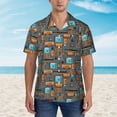 thumbnail image 6 of Picia Industrial Transportation Gentle Cotton Regular Fit Short Sleeve Casual Hawaiian Shirt for Men-Small, 6 of 9