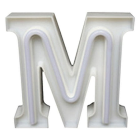 

MRULIC Hangs LED Letter Lights Light Up Plastic Letters Standing Hanging Warm Wihte Light Home Decoration + M