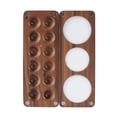thumbnail image 4 of Paletas de madera en caja vacía Paletas de acuarela portátiles Paletas de acuarela de 8/12/15/16/24 colores Paletas de acuarela de viaje de madera, 4 of 4