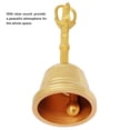 thumbnail image 4 of Popular Pure Brass, Bell Feng Shui Copper Handbell Hand Buddhist  Taoist Instrument 4.5 Inch Rattle, 4 of 8