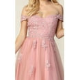 thumbnail image 2 of Women's May Queen MQ1854 Off Shoulder Corset Short Prom 2026 Dresses Blush Pink 4, 2 of 5