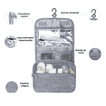 thumbnail image 2 of Neceser De Viaje Mujer, Cosmetiqueras, bolsa Organizadora Color Gris, 2 of 3