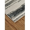 thumbnail image 3 of HomeRoots 511526 12 x 15 ft. Silver Gray & Black Abstract Stain Resistant Rectangle Area Rug, 3 of 5