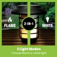 thumbnail image 5 of Bell+Howell Smart Solar Pathway Lights, XL Bright White & Flickering Flame Outdoor Lighting, 4 Pack, 5 of 12