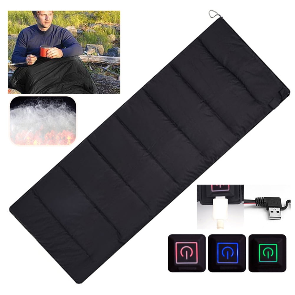 BLEEUS 20 Degree Ultralight Usb And Type-c Rechargeable Heated Sleeping Bag 3 Levels Camping Supplies