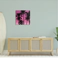 thumbnail image 2 of Stupell Pink Tropical Sunset Palm Trees Landscape Photography Gallery Wrapped Canvas Print Wall Art, 2 of 7