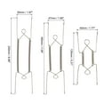 thumbnail image 2 of Uxcell 12 Piezas Soporte para Platos, 6/8/10" Acero Inoxidable con 12 Ganchos de Pared para Platos Decorativos Plata, 2 of 7