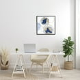thumbnail image 2 of Stupell Industries Golden Rings and Blue Circle Abstraction Modern Shapes Modern Painting Black Framed Art Print Wall Art, 24 x 24, Design by Natalie Harris, 2 of 7