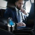 thumbnail image 3 of Car Ashtray with LED Light, ABS + Stainless Steel, Flip-Top, Removable Liner, Flame-Retardant, Also for Small Trash Storage, 3 of 6