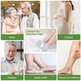 thumbnail image 4 of UNEEI Bamboo Viscose Diabetic Ankle Socks: Wide Calf Diabetic Socks with Seamless Toe - 6 Pairs Non Binding Neuropathy Socks for Women Men, Size 11-13, 4 of 7