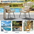 thumbnail image 7 of Studyset Patio Dining Chairs Set of 2,Outdoor Wicker Club Chair with Cushions,All Weather Wicker Armchairs,Porch Rattan Chairs,Small Patio Boho Bistro Sets Conversation Chairs for Apartments,Porch, 7 of 7