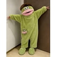 thumbnail image 4 of CeleBoo Funny Big Mouth Monster Onesie Pajamas with Large Comb – Oversized Plush Fleece Hooded One Piece for Sleep & Party, 4 of 7