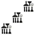 thumbnail image 4 of Transemion 6x Versatile Paint Scraper Lightweight And Flexible Plastic Spatula Black 3Set, 4 of 6