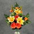 thumbnail image 2 of 1 Pc, 28 Inch Rose, Lily & Gladiolus Half Bush w/18 Stems Great For Larger Floral Arrangements & Memorial Work - Pink, 2 of 5