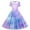 C24#Purple, variant on Favoffer Girls Summer Polka-Dot Graphic Dress Short Sleeve Stretchy Frock & A Line Recital Turndown Neck Dress, for Casual, Travel, Dance, Party 5-14Y