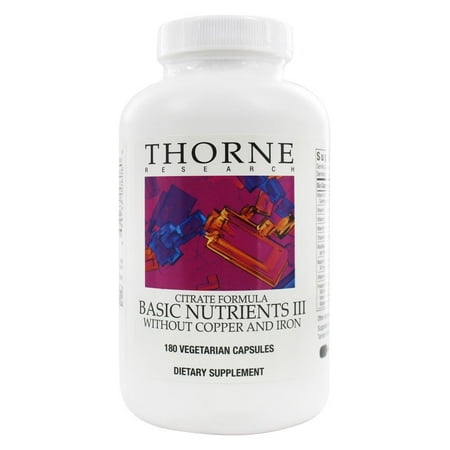 Thorne Research Basic Nutrients III 180 vegcaps