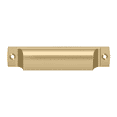 thumbnail image 2 of Deltana SHP40U4 Rectangular Shell Pull 4" in Brushed Brass, 2 of 2