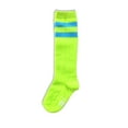 thumbnail image 2 of Unisex Child Kid Size Colored Knee High Sport Team Socks With Various Colored Stripes, 2 of 4