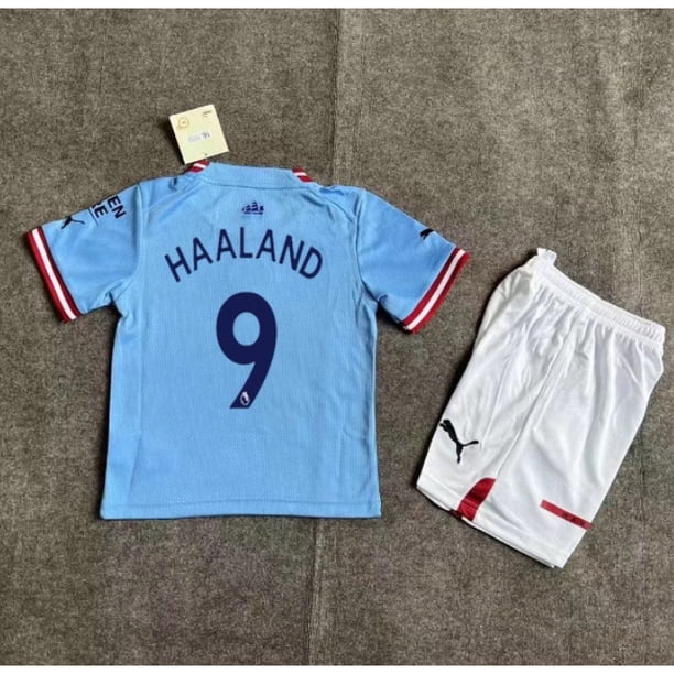 2022/2023 Manchester City Home KIDS KIT Camiseta De Fútbol Conjunto