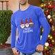 thumbnail image 1 of Blusas y camisas de manga larga con cuello redondo para hombre, deportivas, fitness, hogar, pijamas navideños estampados, camiseta de manga larga con cuello redondo, blusa de poliéster para hombre, 1 of 4