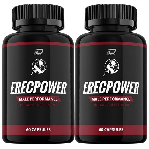 ErecPower Capsules - 120 Count Men's Health Multivitamin Supplement (2 Pack)