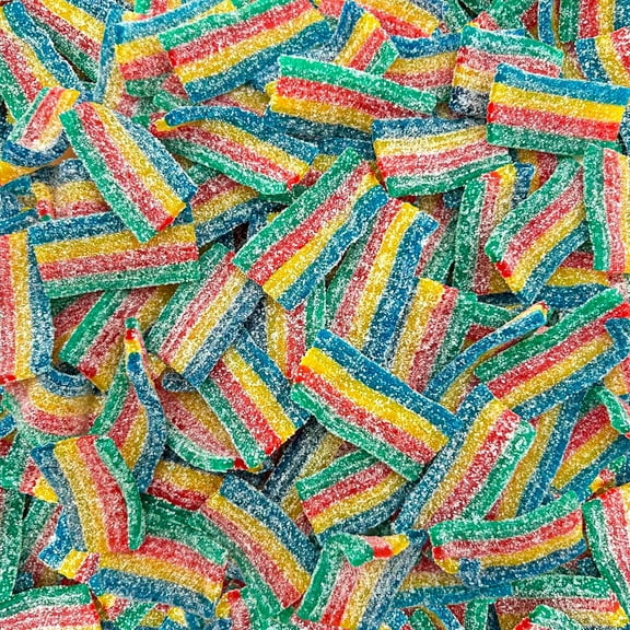 SourZap Sour Belts | 8-Ounce Pack | Bite-Size Gummy Candy | Assorted Fruit Flavors