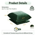 thumbnail image 2 of The Magic Home Modular Floor L-Shaped Chenille Sectional Sofa, Green, 2 of 12