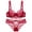Wine, variant on Levmjia Women Lace Lingerie Set Thin Push Up Bra Panty Set Deep V Backless Adjustable Straits For Honeymoon Valentine Day Everyday Wear Comfortable Breathable