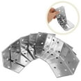thumbnail image 1 of OULII 10 Pcs Supports en L Argentés pour Meubles Support d'Étagère en Bois, 1 of 8
