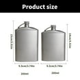 thumbnail image 5 of Corrosions Resistant Titaniums Flask 260ml 200ml Bottle Perfect for Fishing Trip, 5 of 16