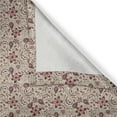 thumbnail image 4 of Ambesonne Floral Grommet Curtain Single Panel, Blossoming Spring Retro, 50"x60", Tan Coral Maroon, 4 of 5