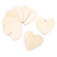 thumbnail image 3 of 30pcs Heart Ornament Wooden Romantic Decorative Sign with Rope Gift Tag for DIY Enthusiast, 3 of 14