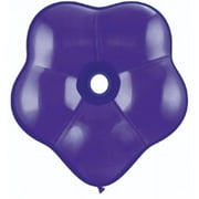 Qualatex 70581 6 in. Geo Blossom Latex Balloon - Quartz Purple